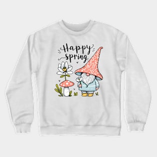 Happy Spring Cute Gnome Crewneck Sweatshirt